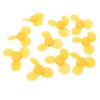 10 Stück Spielzeugpropeller ABS-Kunststoff 3 Blätter Ventilator DIY Spielzeugmodell Zubehör Gelb 743Y2A