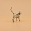 Kreative Retro Messing Kleine Haustierkatze Statue Interessante Mini Langschwanzkatze Tischdekoration Miniatur Heimdeko Handwerk Geschenk