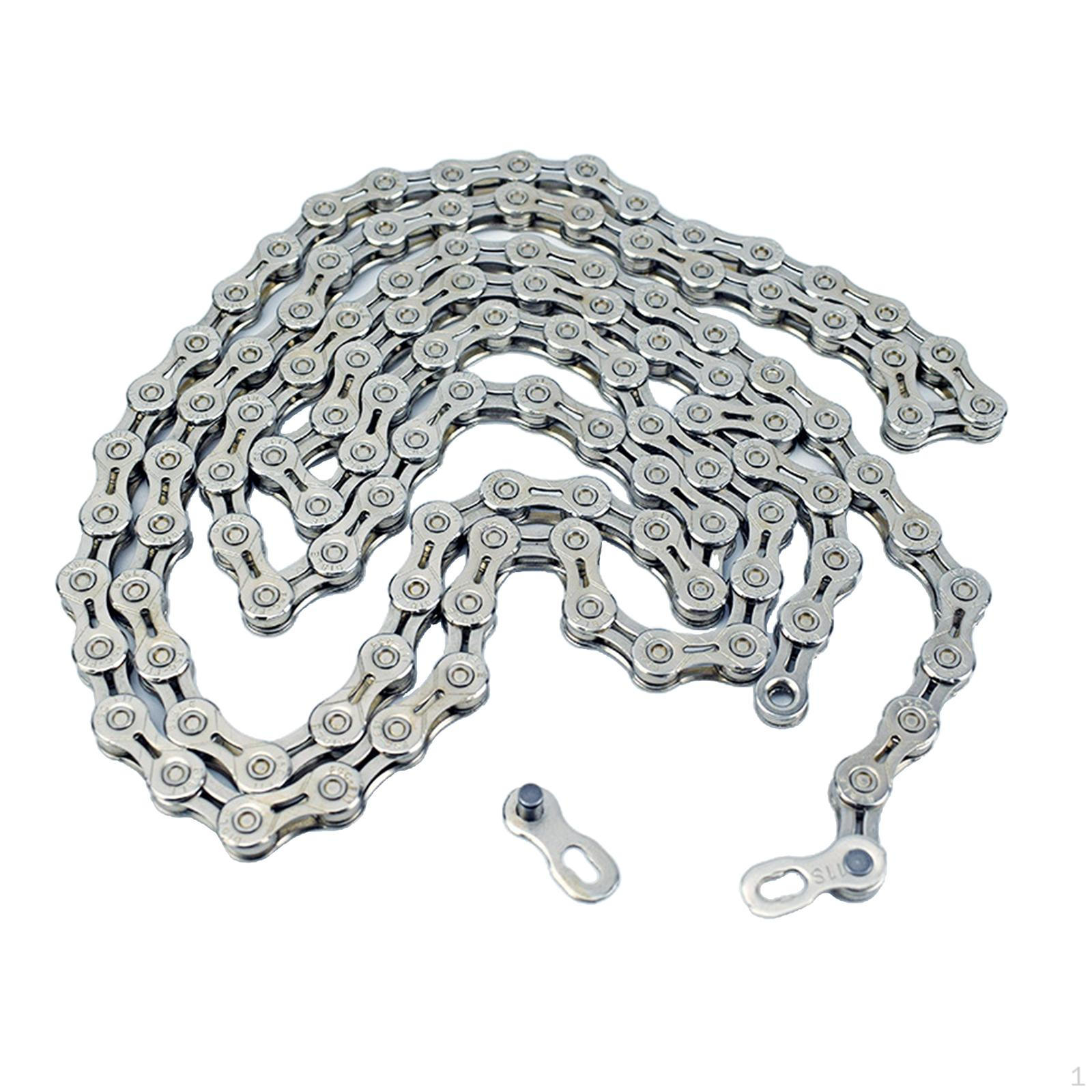 /9 /10 116L Bicycle Chain Half-Hollow Road Bike Chain, Ultralight High Strength Chains 8 Speed