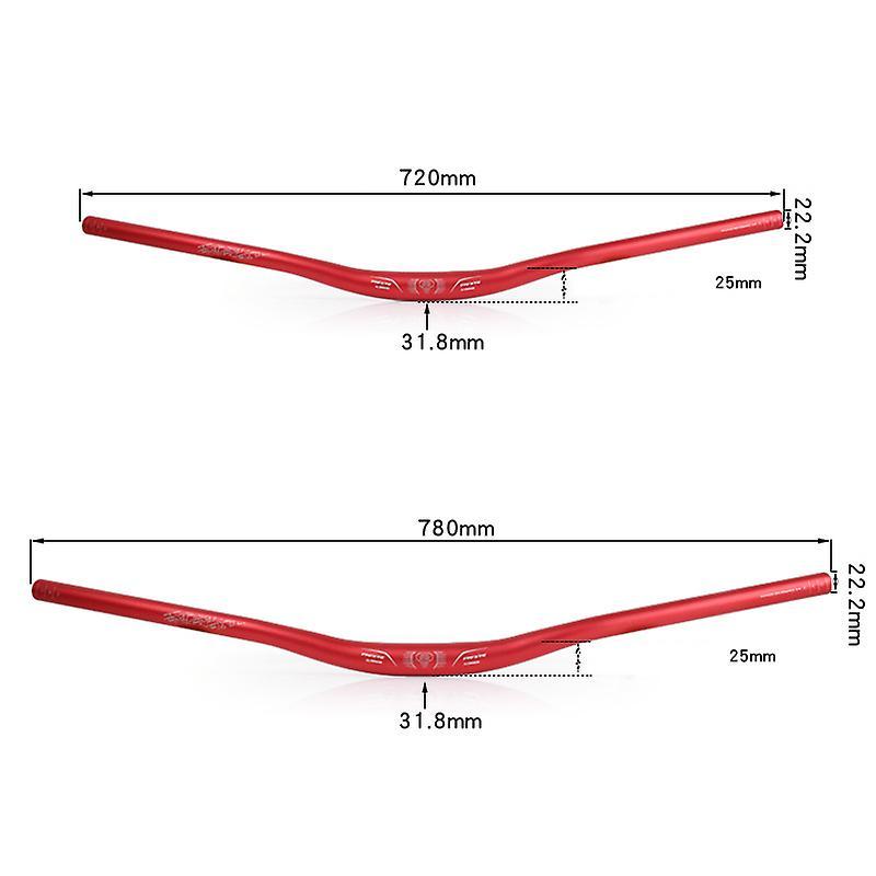 Aluminium Alloy Mountain Bike Handlebar Bicycle Riser Bar Extra Long Durable 31.8mm