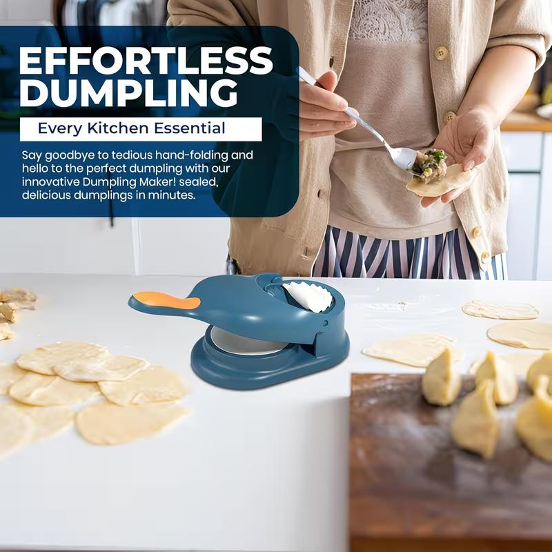 Manual Dumpling Maker Plastic Press Mold Kitchen Tool for Homemade Dumplings Gyoza Empanadas Pastry Wrapper Maker Holiday Cooking Gadget