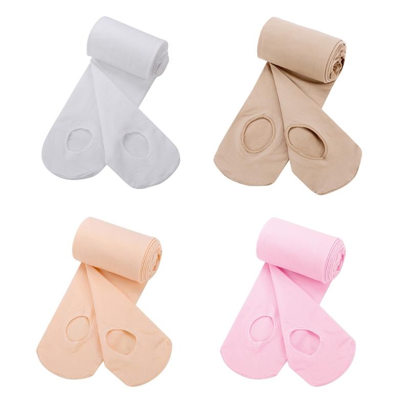 Women Girls Solid Color Transition Ballet Tights Ultra-Soft Comfortable Opaque Convertible Dance Tights Pantyhose Stocki