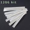 200 Stück SMD-Widerstands-Sortiment-Kit - 0603 0805 1206, 0,1R~1R, 10 Typen*20 Stück, für DIY-Elektronikbauteile-Set mit hoher Präzision