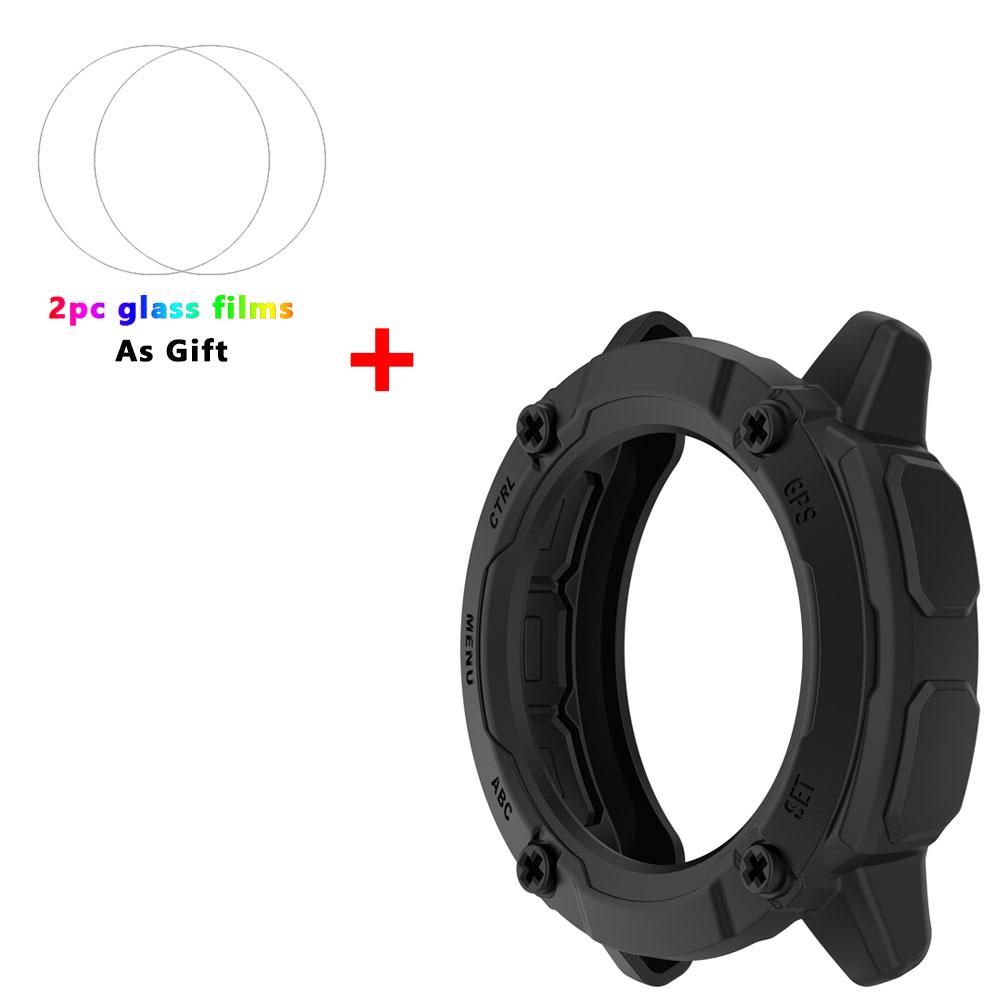 

Для Garmin Instinct 2X Чохол Смарт-годинник ТПУ Покриття М який Захисний Бампер Захист Екрану Загартована Скляна Плівка Для Instinct 2X Garmin instinct 2X