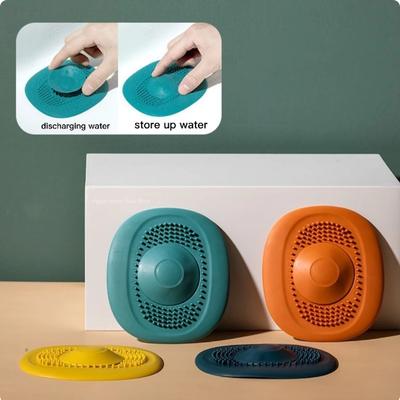 Tapón de silicona para fregadero, filtro de ducha, cubierta de drenaje, filtro de fregadero, cubierta de drenaje de suelo, accesorios de baño y cocina