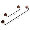 Anti-Rust Wall Mounted Towel Holder Simple Installation Single Bar Storage Holder  Bathroom Storage