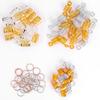90pcs Hair Braid Rings Dreadlock Three Ply Hair Clips Loops Decoration for Women & Girls