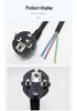 VDE Pure Copper EU Power Cord, 3-Core 0.75/1.5 Sq. Rubber Cable, H05RN Plug