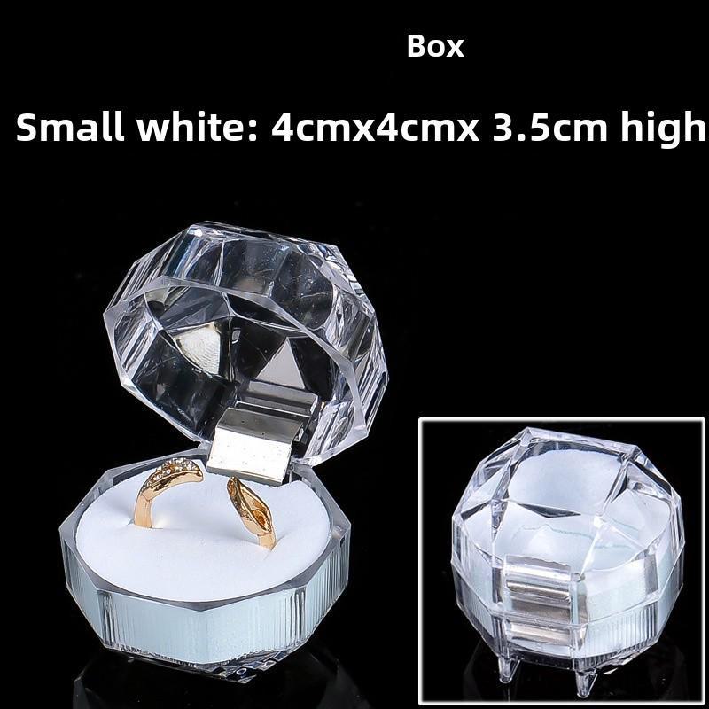 Przezroczyste akrylowe pudełko ekspozycyjne na kolczyki i biżuterię 