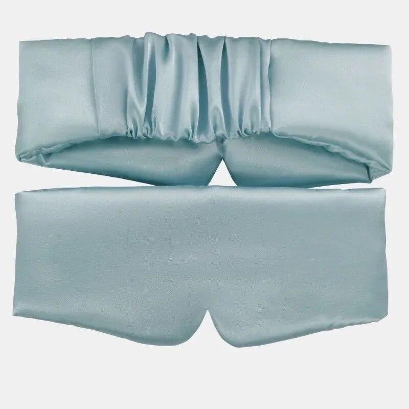 Silk Face Imitation Silk Sleep Eye Mask Ljus nyans Elastisk rem Resevila Ögonskydd För att lindra trötthet Mjuk Smidig vård