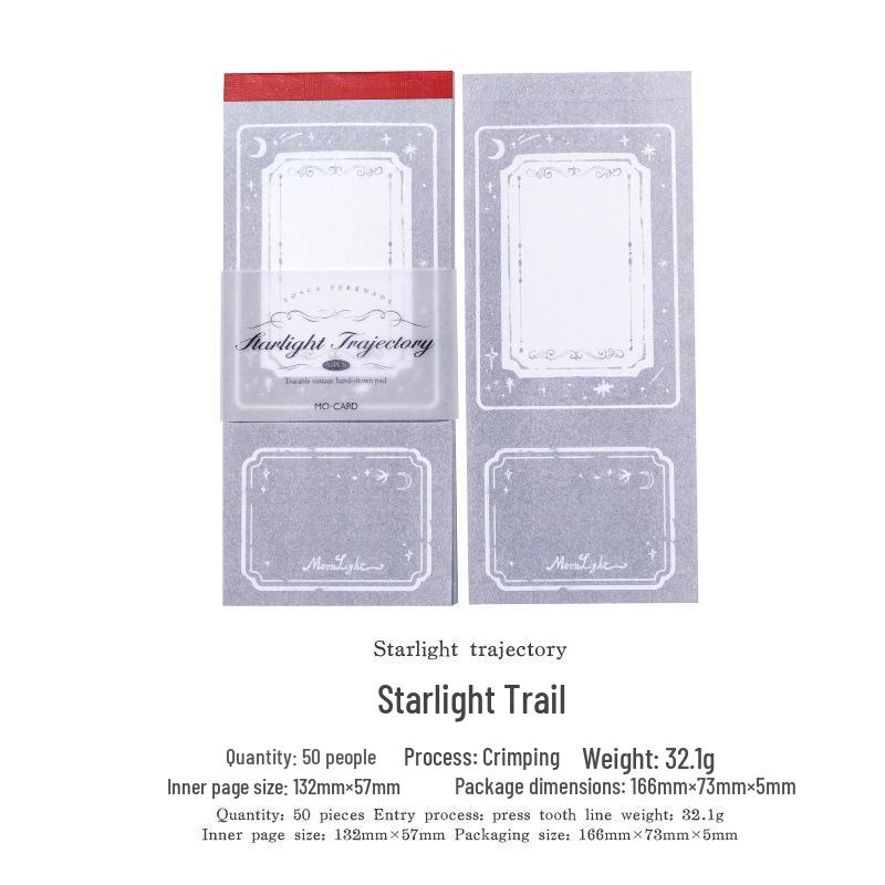 Mò Mò Bái Tosca Serenade Series Perforated Sticky Notes Book - 6 Styles for DIY Journal Decoration