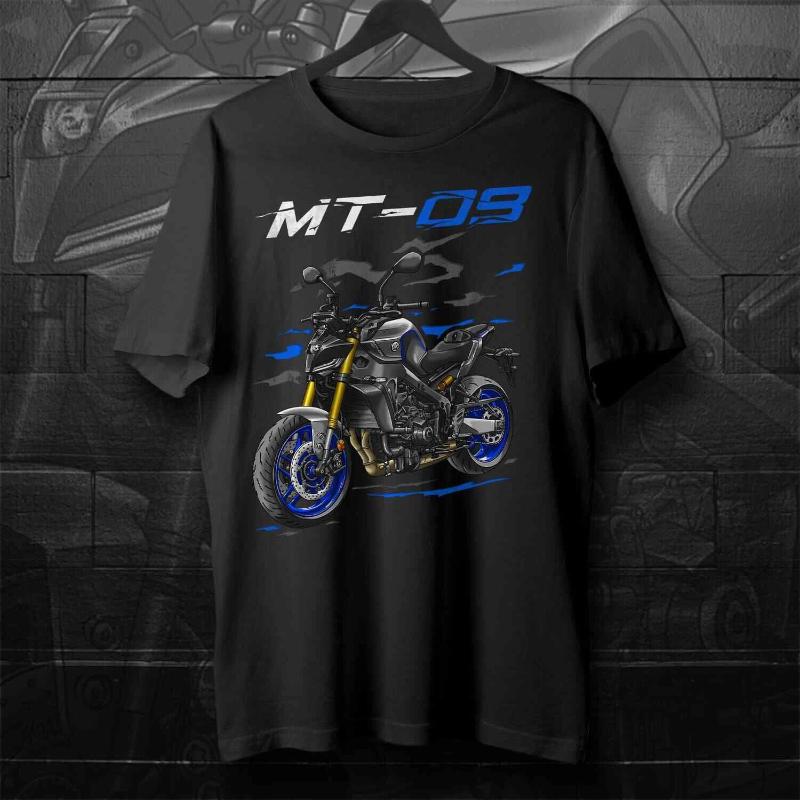 Yamaha MT-09 2024 T-Shirt for Motorcycle Riders Men Fashion Street Short-sleeved Women Cotton Round-neck Top