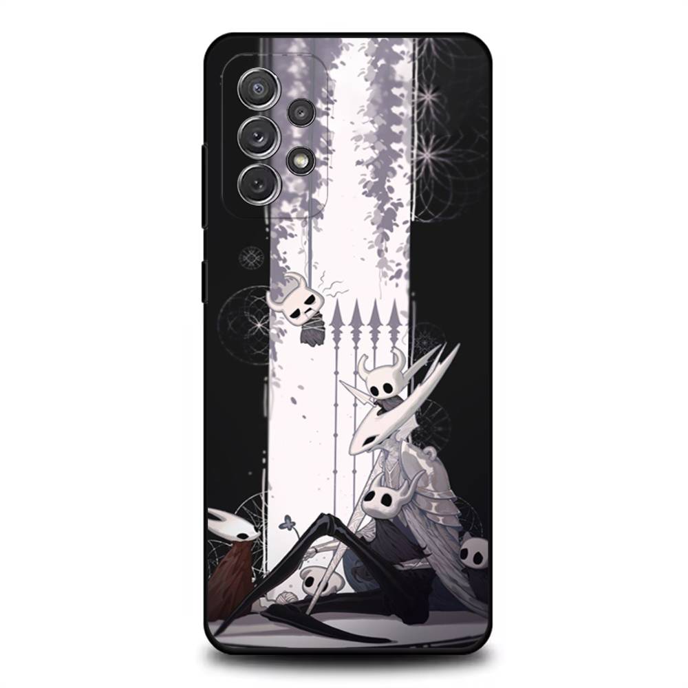 H-Hollow Knight S-Silksong Phone Case For Samsung S 25,24,23,22,30,21,10,9,Ultra,Plus,Lite,FE,4,5G Black Soft Case