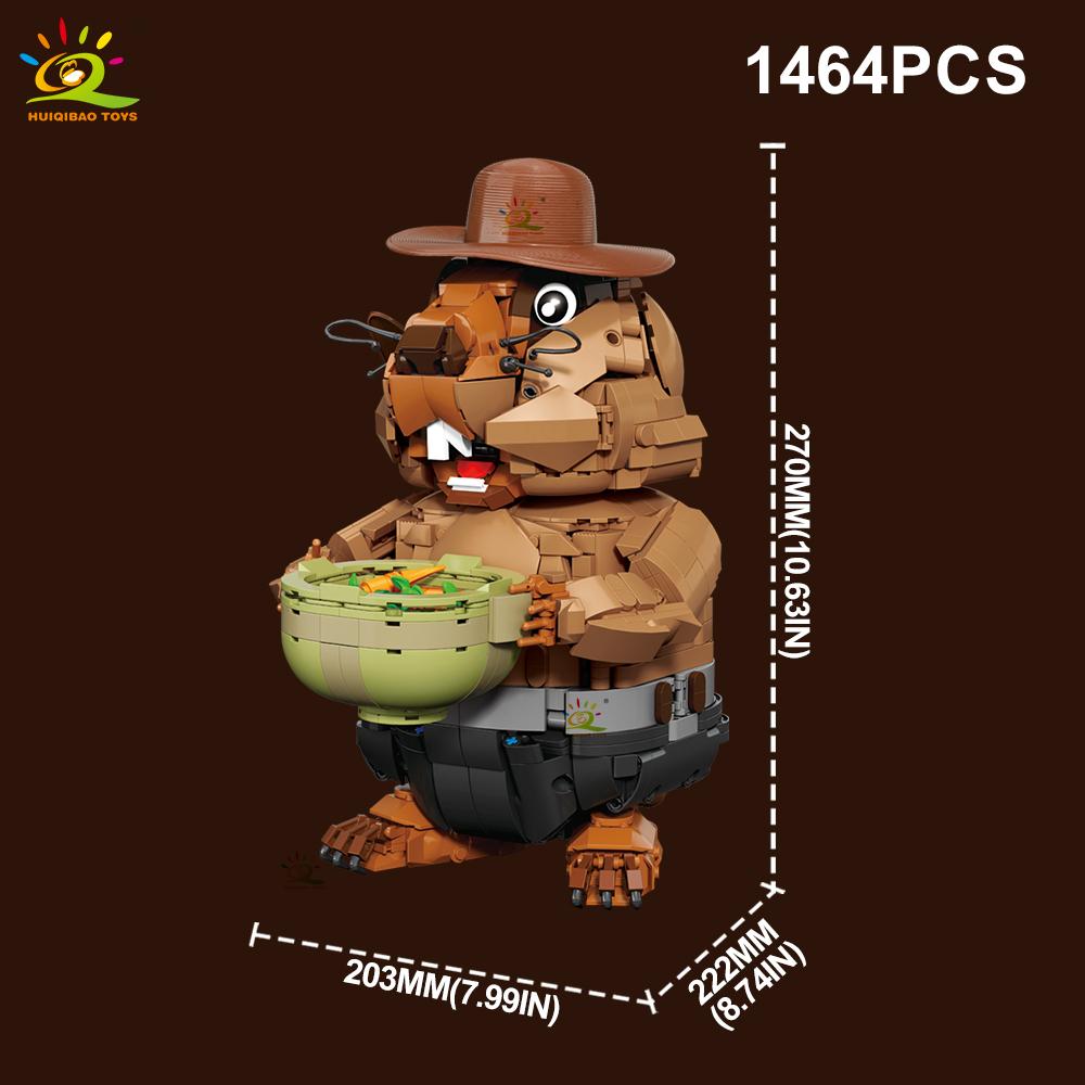 

Non-Toxic 1464Pcs Moc Groundhog Model Building Block Marmot Animal Series Brick Construction Toy For Children Desk Home Decor. WITH BOX