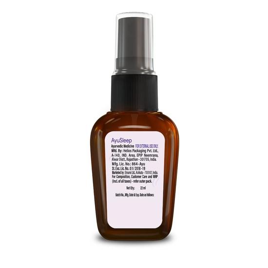 Zandu AyuSleep Spray | 100% Natural & Safe | Remedy for Sleep Disturbances, Stress & Relaxation