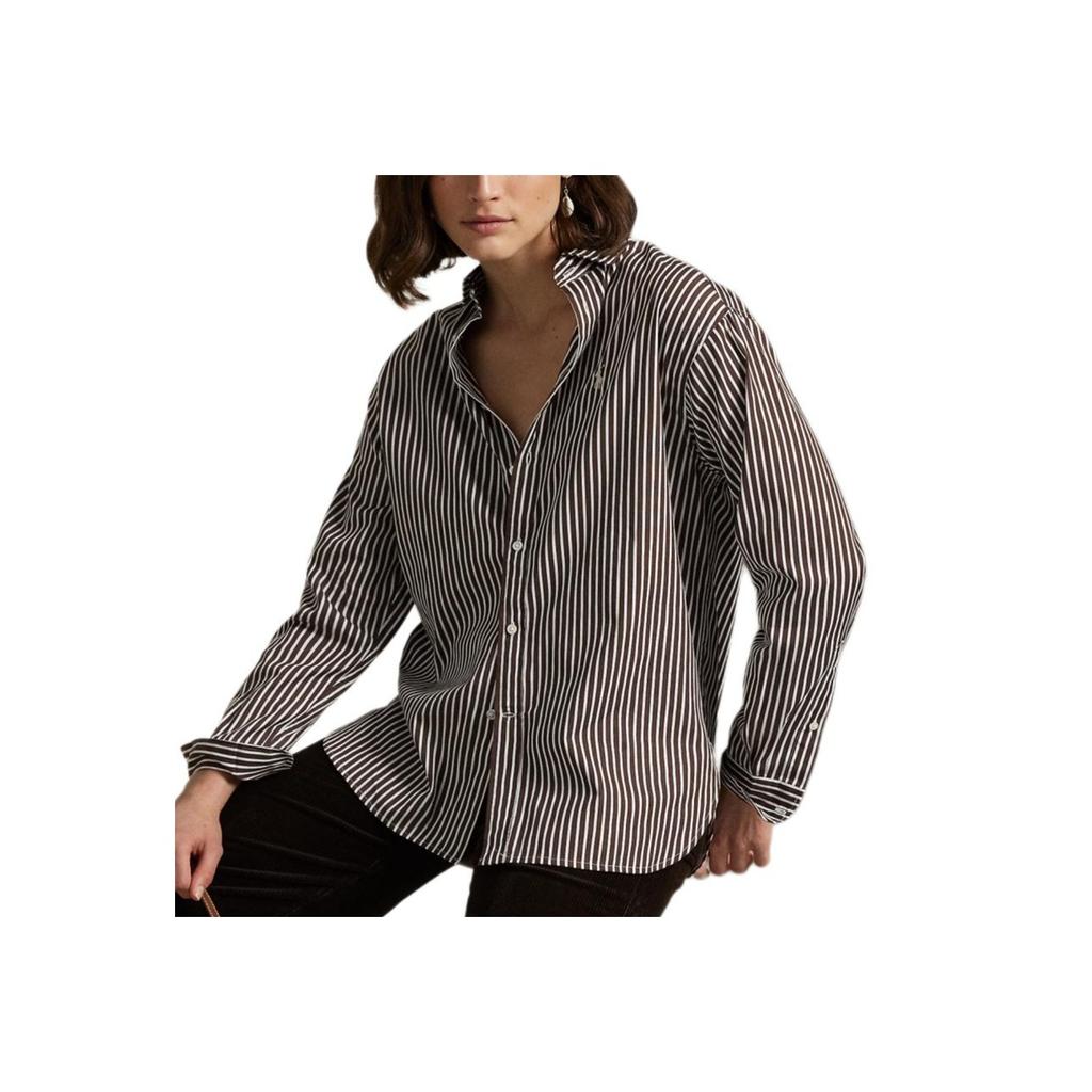 Polo Ralph Lauren Striped Long Sleeve Button Down Shirt Women shirts WMPOSHTNDN20295