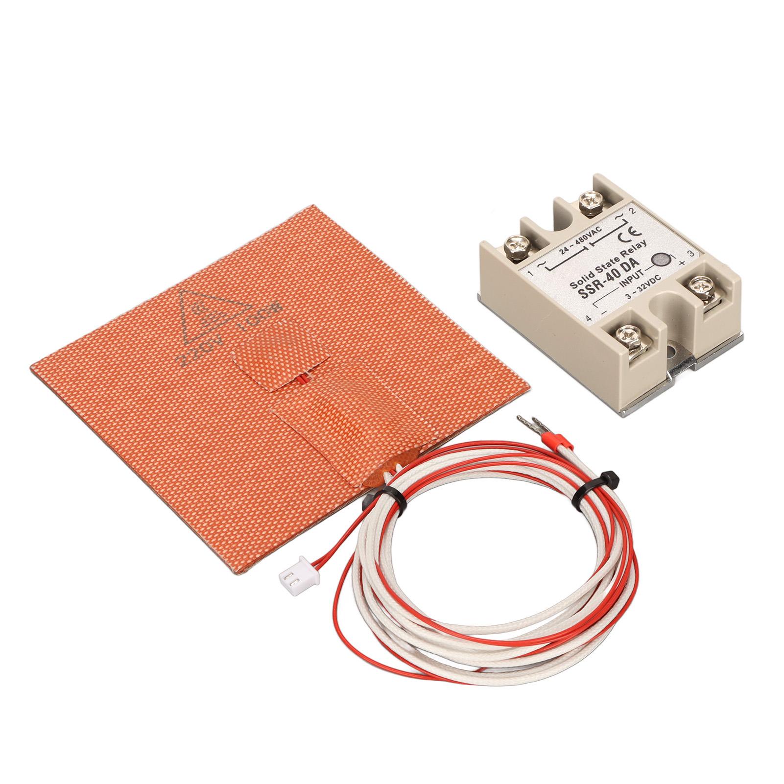 

Силиконовая нагревательная подставка для 3D-принтера VORON V0.1 V0 100x100 мм 220 В 100 Вт Равномерная передача тепла 3D