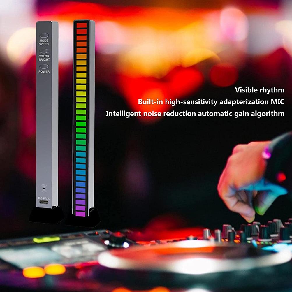 RGB Sound Reactive LED Light Bar LED Colorful Sound Control Audio Music Rhythm Dynamic Level