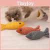 New Cross-border Pet Cat Toy Striped Linen Wave Fish For Self-entertainment