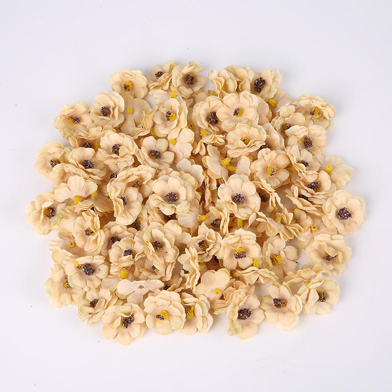 30/50Pcs 3cm Multicolor Mini Daisy Silk Artificial Flower DIY Valentines Day Party Christmas Wedding Decoration Home Decor