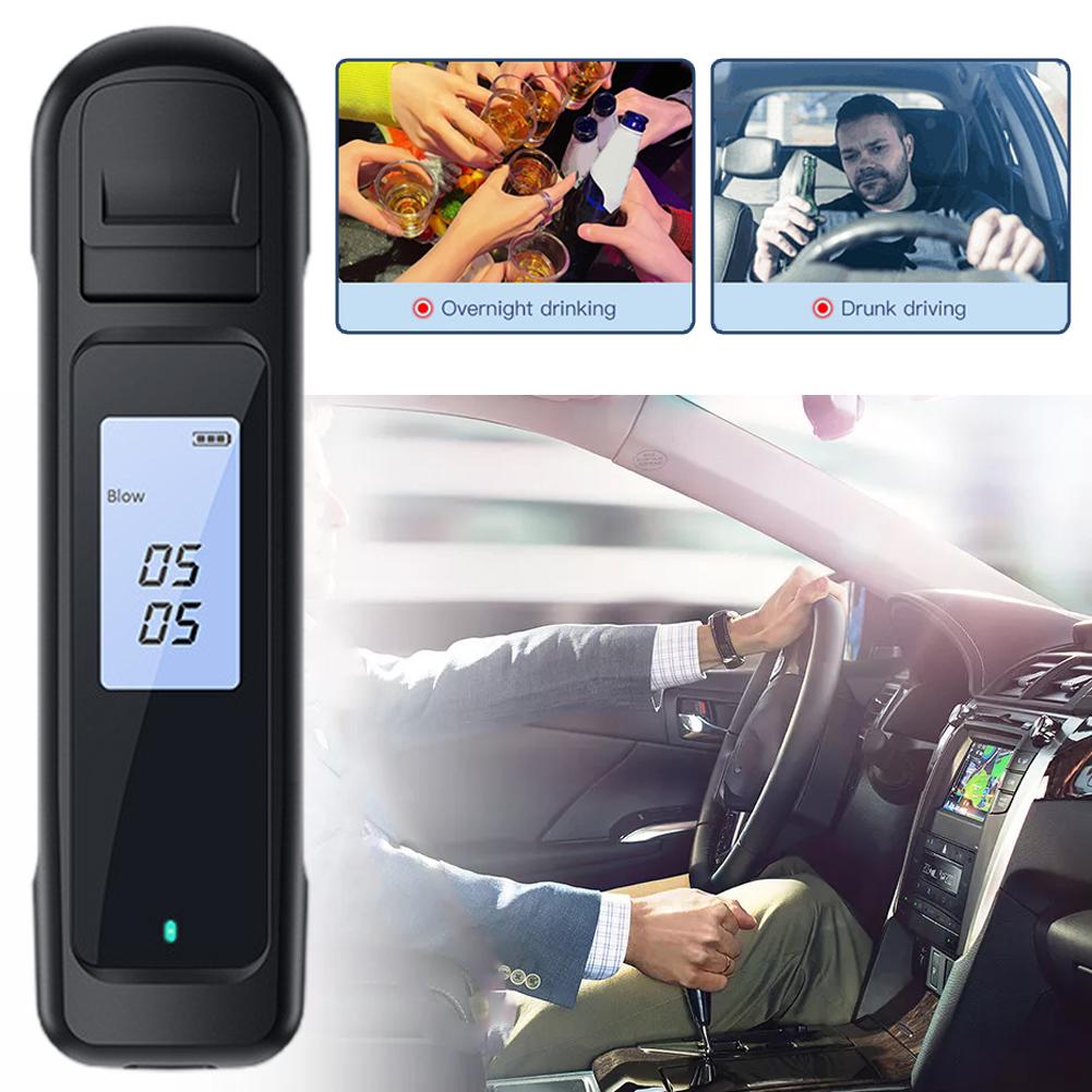 New High-end Alcohol Tester Blow Type Drunk Driving Led Tester Digital -border Vehicle Alcohol Exclusive Display C5q3