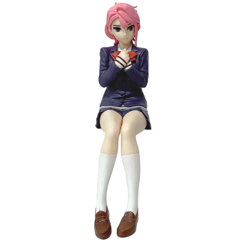 New Anime Dandadan Ayase Momo Shiratori Aira Sitting posture S.H.Figuarts Transformed Assembly PVC Model Toy Action Figures Gif
