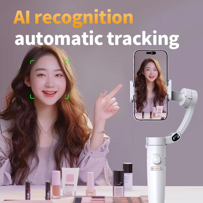 2025 New M2 360 Rotation Gimbal Selfie Stabilizer Selfie Stick Bluetooth Control Tracking Gimbal For Tiktok  Smartphone Live