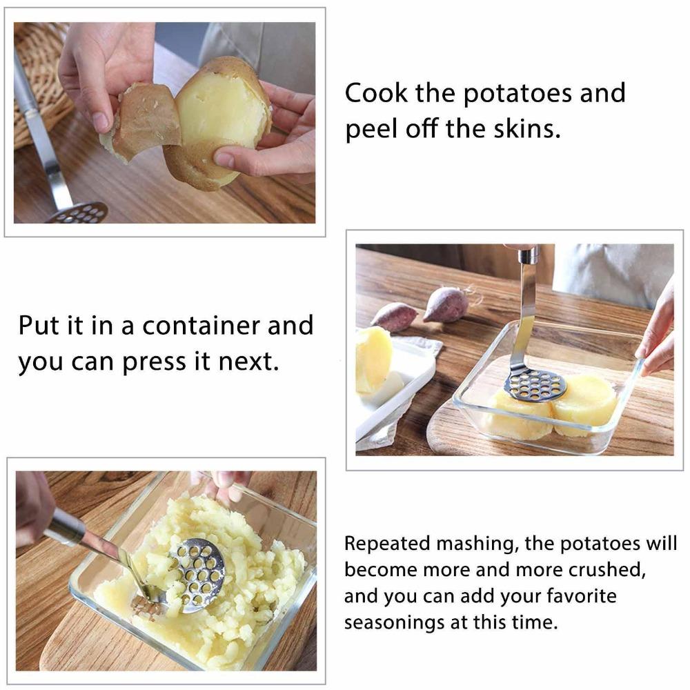 Kitchen Utensils Salad Potato Vegetable Masher Multifunctional Potato Press Mashed Potato