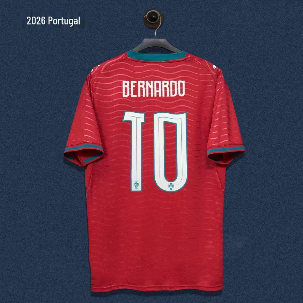 2026 Portugal World Cup Jersey - Player Edition: Cristiano Ronaldo No. 7 & Bruno Fernandes Fan Edition