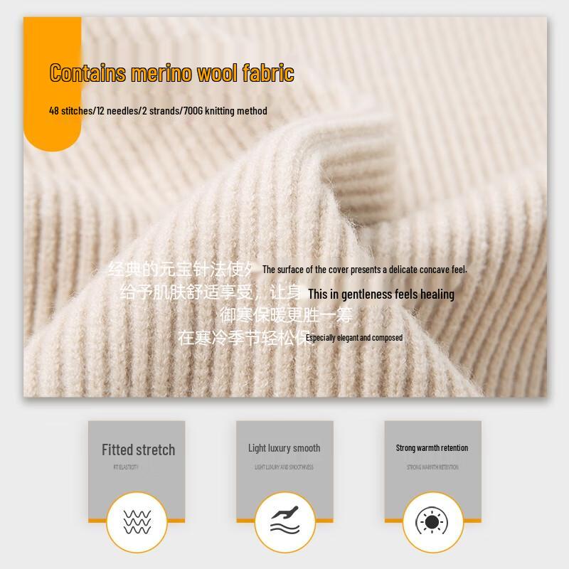 Hengyuanxiang Men's Heavyweight Wool Blend Stand Collar Cardigan