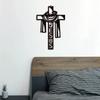 Christmas Metal Cross Wall Art Decor Jesus Letter Decorative Holy Ornament for Catholic Christian Church Decorations