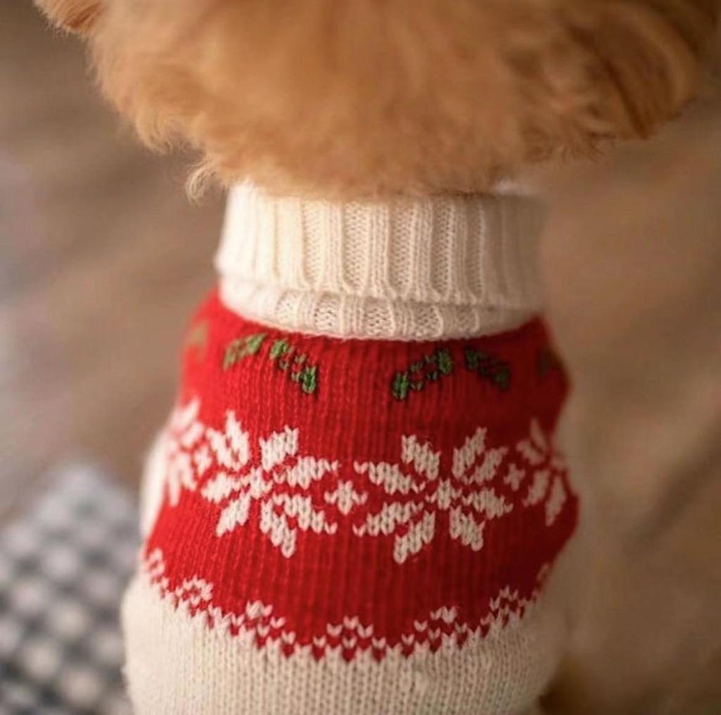 Cozy Striped Faux Mink Sweater for Small/Medium Dogs & Cats - Autumn/Winter Pet Apparel