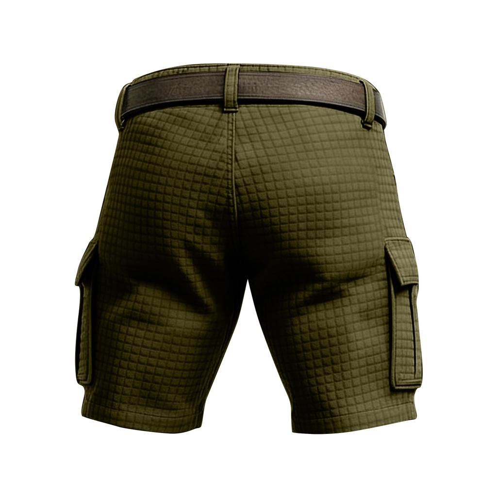 Pantaloni scurți cargo texturati cu buzunare multiple pentru bărbați Pantaloni scurți cargo casual fashion pentru bărbați