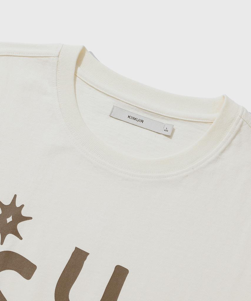 KIIMUIR Sunday Vibe Short Sleeve T-Shirt_Ivory