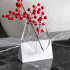Glass Vase Marble Base Abstract Irregular Fluid Flower Vase Hydroponics Terrarium Flower Arrangement Accessories Home Decoration