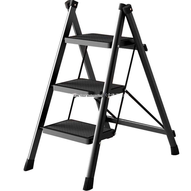 Teleskopische Klapp-A-Rahmen-Haushaltsleiter: Leicht, Multifunktional, Dreistufiges Design.