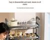 Multi-Layer Kitchen Countertop Storage Rack for Oils, Spices, and Utensils