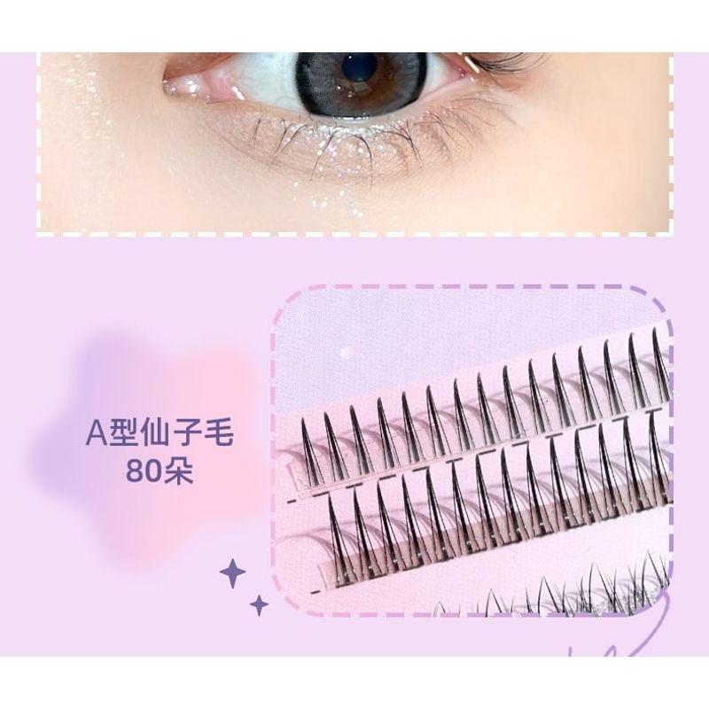 Puremantis - Natural Wispy Individual Cluster False Eyelashes