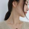 Modernlike 14k Gold-filled Silver Triple Amber Tiger Eye Necklace