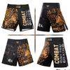 MMA UFC Shorts Pants Muay Thai Martial Arts Kickboxing Boxing Fight Unisex Men Women Kid Quick Dry Print Elastic Polyester Training