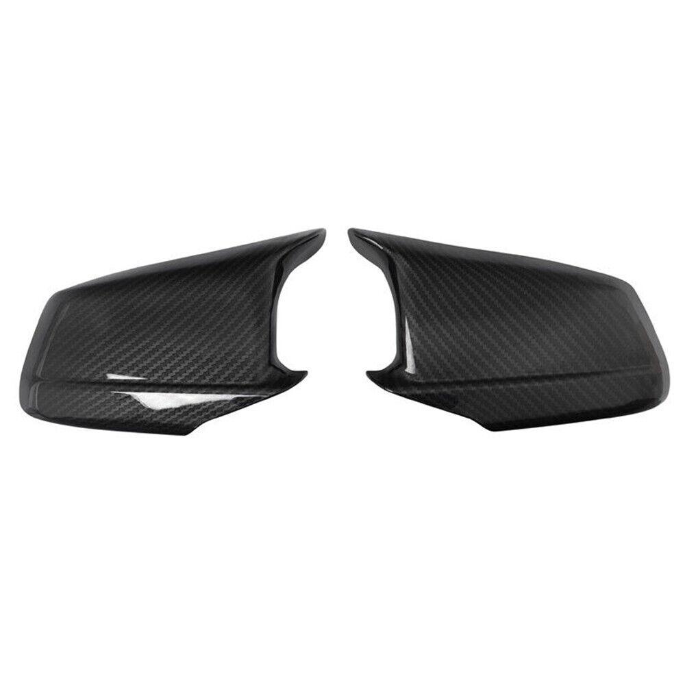 For LHD BMW 5 Series F10 F11 2010-2013 Car Rearview Side Mirror Cover Sticker Wing Cap Exterior Door Case Trim Carbon Fiber