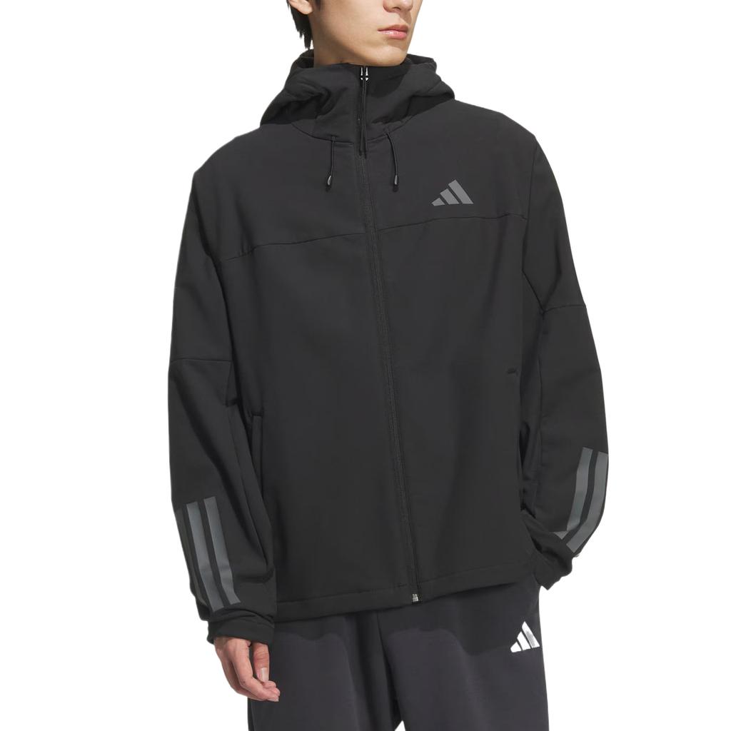 adidas SOFT SHELL JACKET Sports Fleece Lined Hooded Coat Windproof And Waterproof Thermal Comfortable Jacket Unisex KF5224