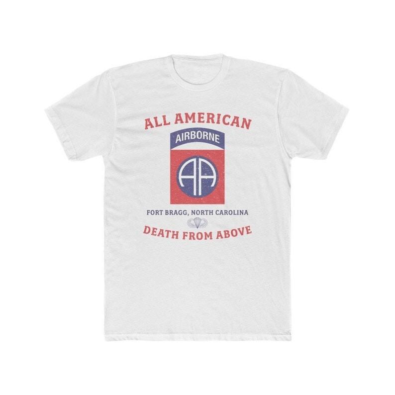 82nd Airborne Division Vintage Retro Style T-shirt TE1507 S разноцветный