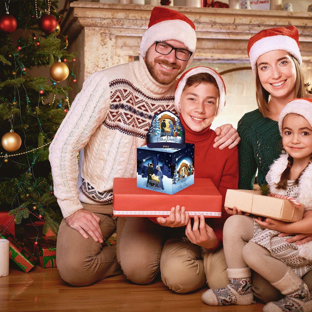 Jesus Christmas Scene Paper Money Box For Festive Party And Celebration Decor