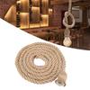 2m E27 Base Lampada a Sospensione Vintage Corda di Canapa Portalampada 85-265V (1*supporto)