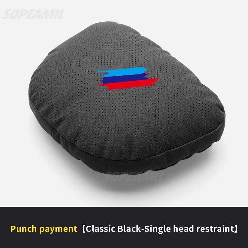BLQ1 For BMW M X1 X3 X5 X6 G20 G30 E36 E39 E46 E90 E92 F15 F20 F25 F30 Car Headrest Neck Support Seat Lumbar Cushion Soft Neck Pillow