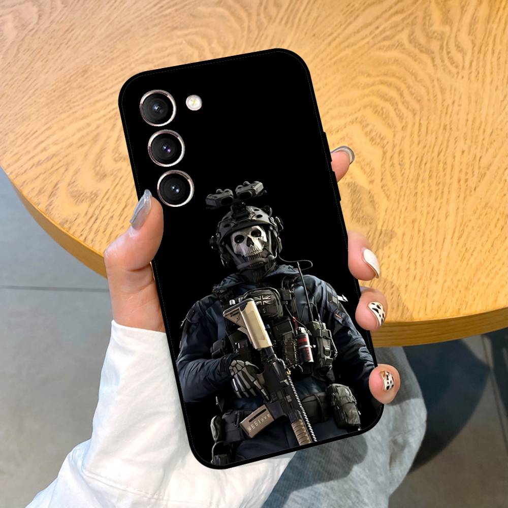 Game C-Call Of D-Duty GhostS Phone Case Black Ultra-thin Shockproof Case For Samsung S24/S25/S22/S30/Note20/Lite/Ultra/5G/Plus/F