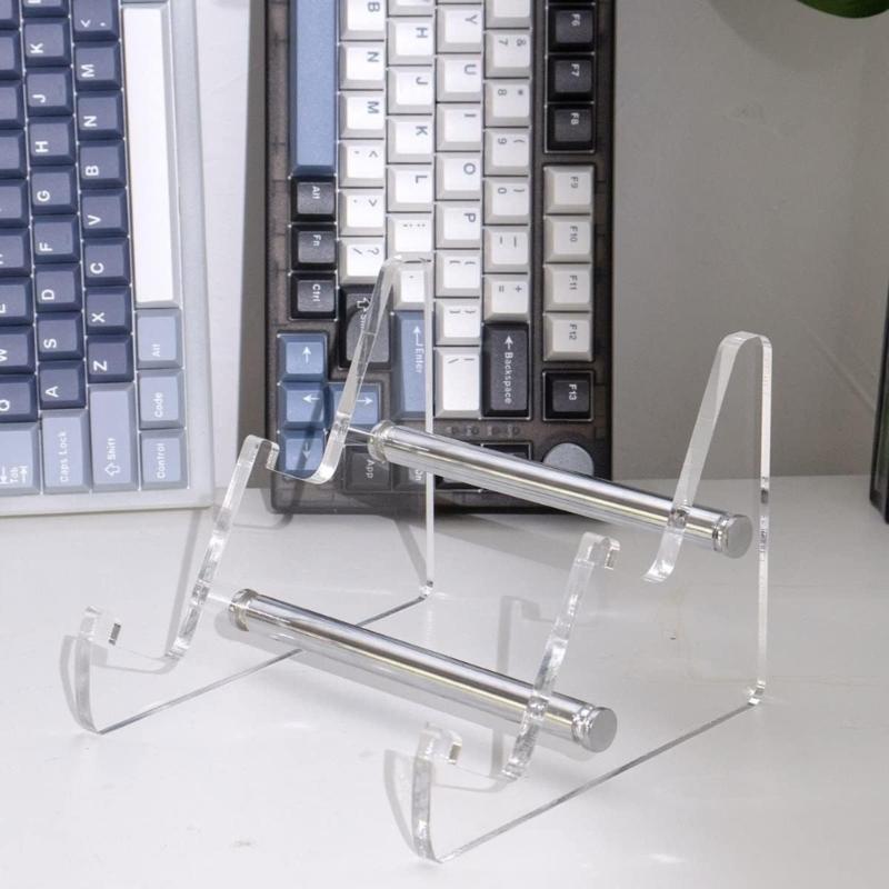 Acrylic Keyboard Stand Computer Mechanical Keyboard Rack Storage Mechanical Keyboard Holder for Gaming Programming