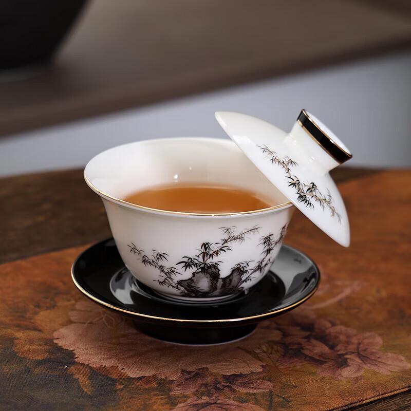 Tang Hui Ceramic Floating Lid Gaiwan Tea Bowl