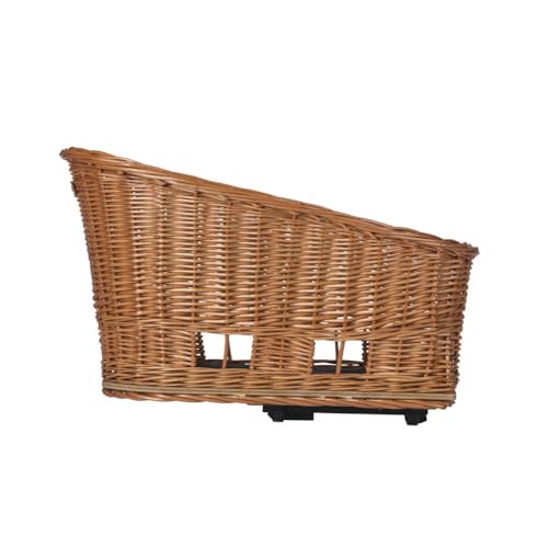BASIL Bicycle Basket for Pets, Passja Dog Rear Basket MIK2.0, Natural